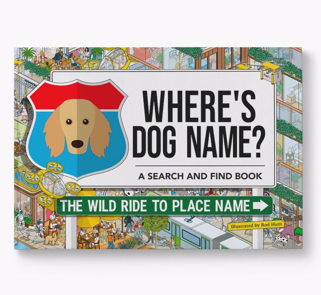 Personalised Golden Dox Book: Where's Dog Name? Volume 3